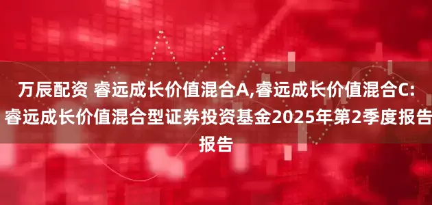 万辰配资 睿远成长价值混合A,睿远成长价值混合C: 睿远成长价值混合型证券投资基金2025年第2季度报告